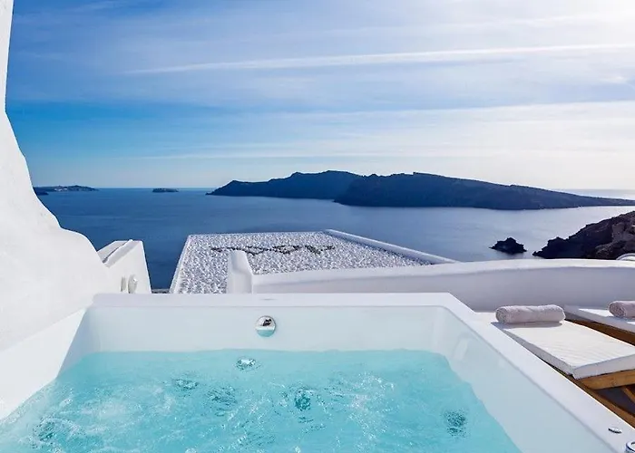 Villa Luxury Santorini Aegean Magic 1 Bedroom Plunge Pool Sea Views *